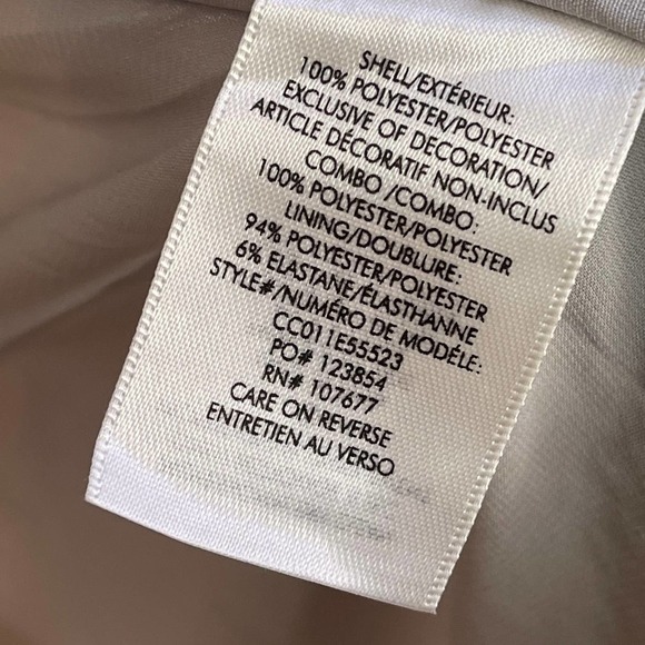 New York Alice + Olivia Silver Sequin Wrap Midi Dress Size 8 - Picture 11 of 12